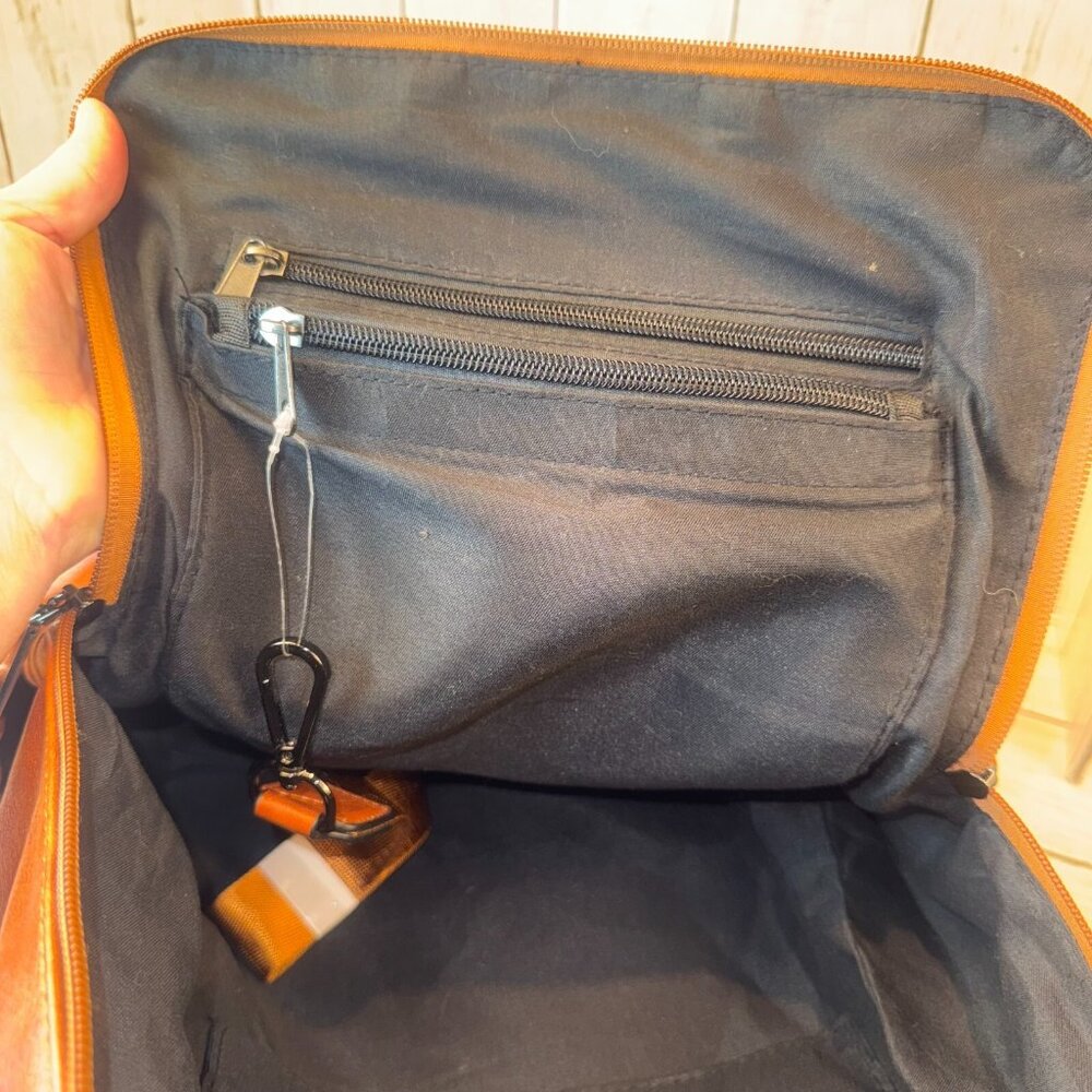 CLUCI Greene Women's Large PU Leather Backpack Purse For Commuting Oil Wax NWOT - Picture 13 of 13